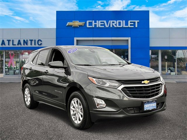 Certified 2021 Chevrolet Equinox LT with VIN 3GNAXUEV4ML365938 for sale in Hicksville, NY