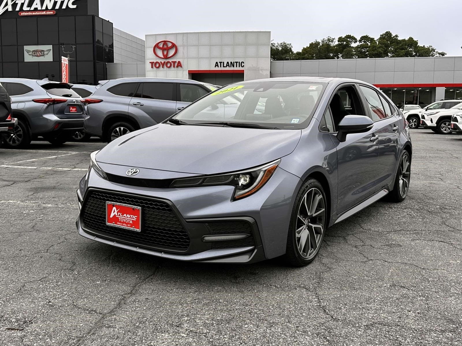 Used 2021 Toyota Corolla XSE with VIN 5YFT4MCE4MP077739 for sale in West Islip, NY