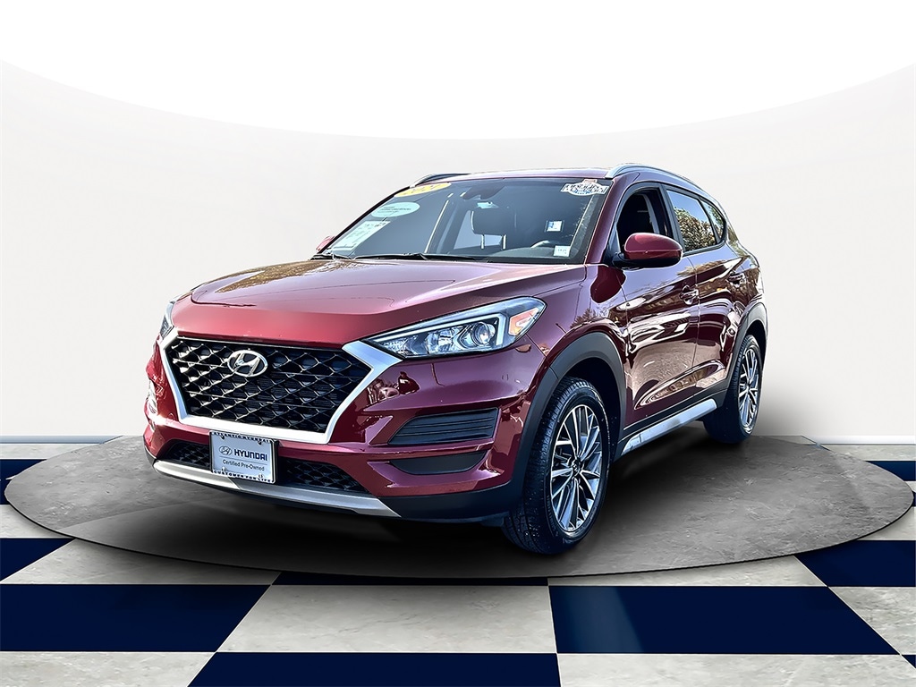 Certified 2021 Hyundai Tucson SEL with VIN KM8J3CAL6MU389680 for sale in West Islip, NY