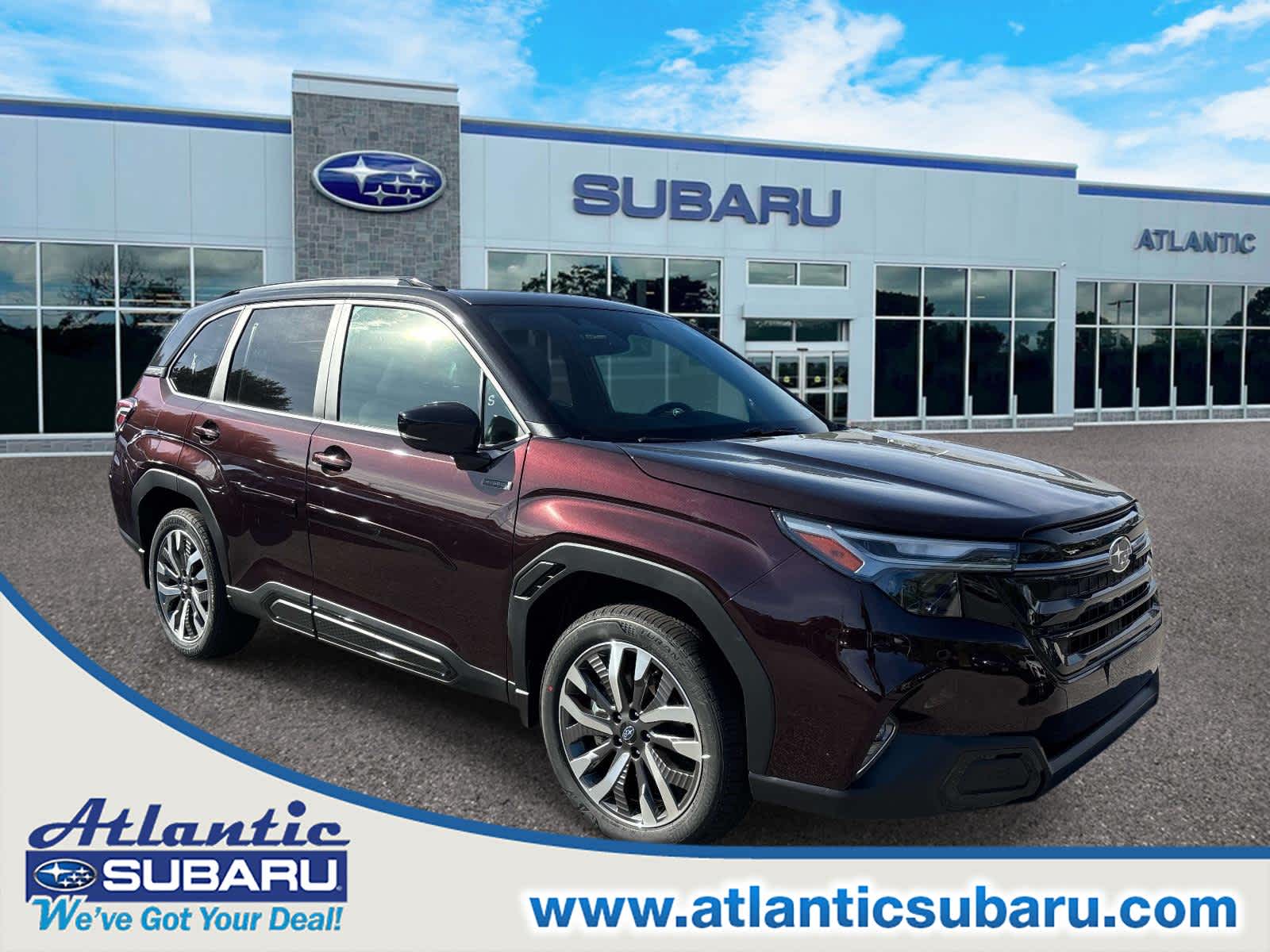 Featured 2026 Subaru Forester Touring Hybrid SUV for sale in Bourne, MA at Atlantic Subaru