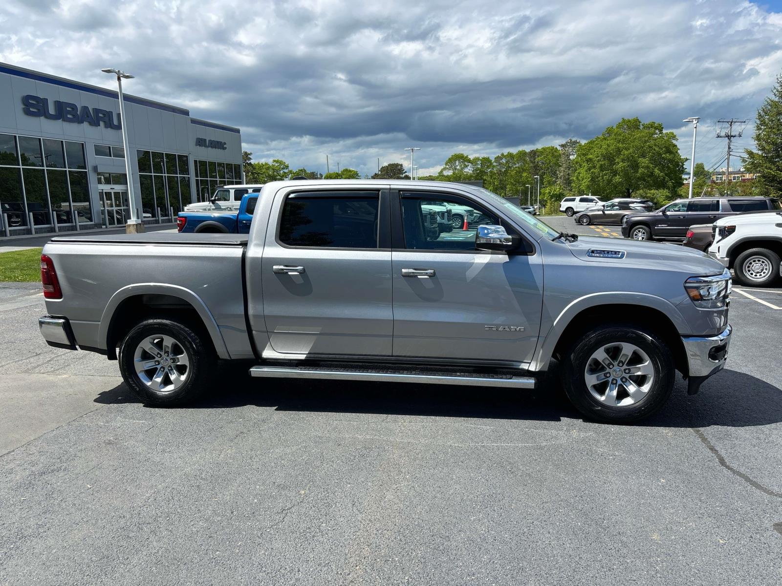 Used 2021 RAM Ram 1500 Pickup Laramie with VIN 1C6SRFJTXMN785878 for sale in Bourne, MA