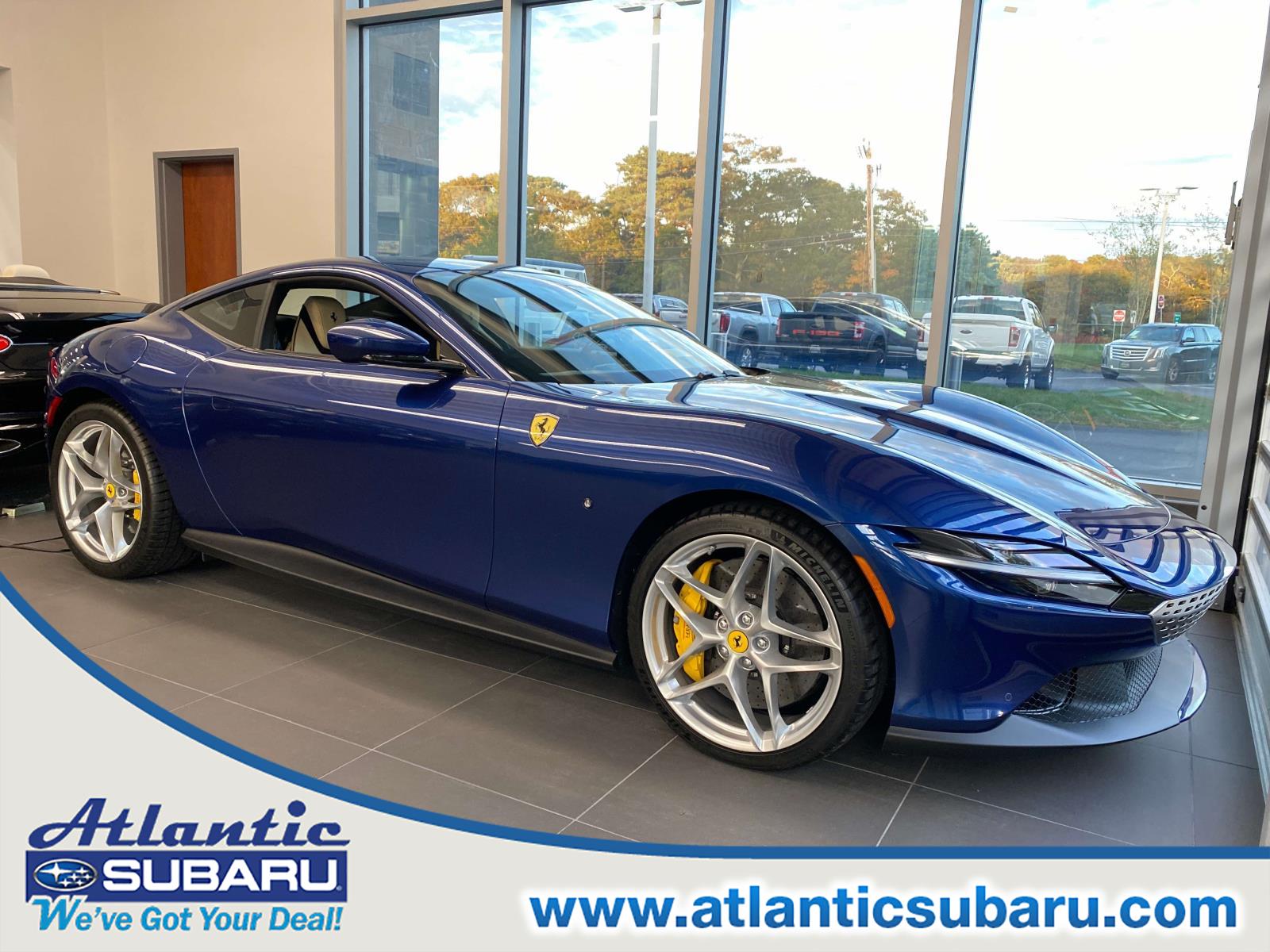 Blue 2022 Ferrari Roma RWD Coupe Rear-Wheel Drive Automatic
