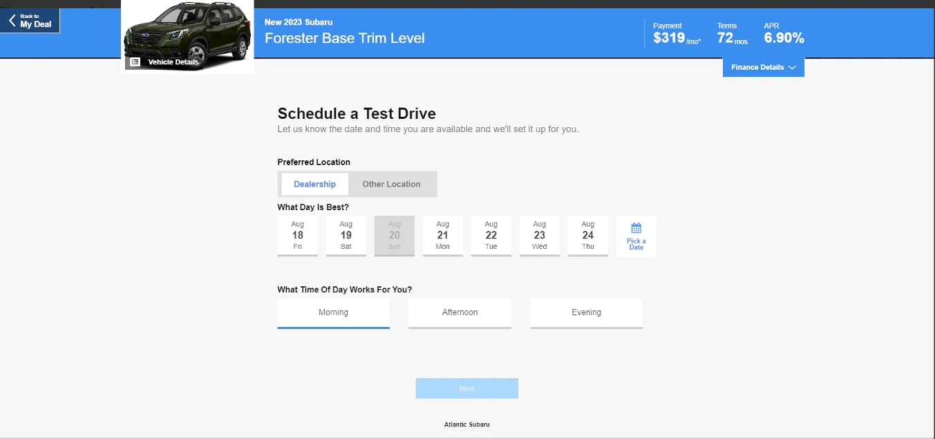 Schedule a Test Drive