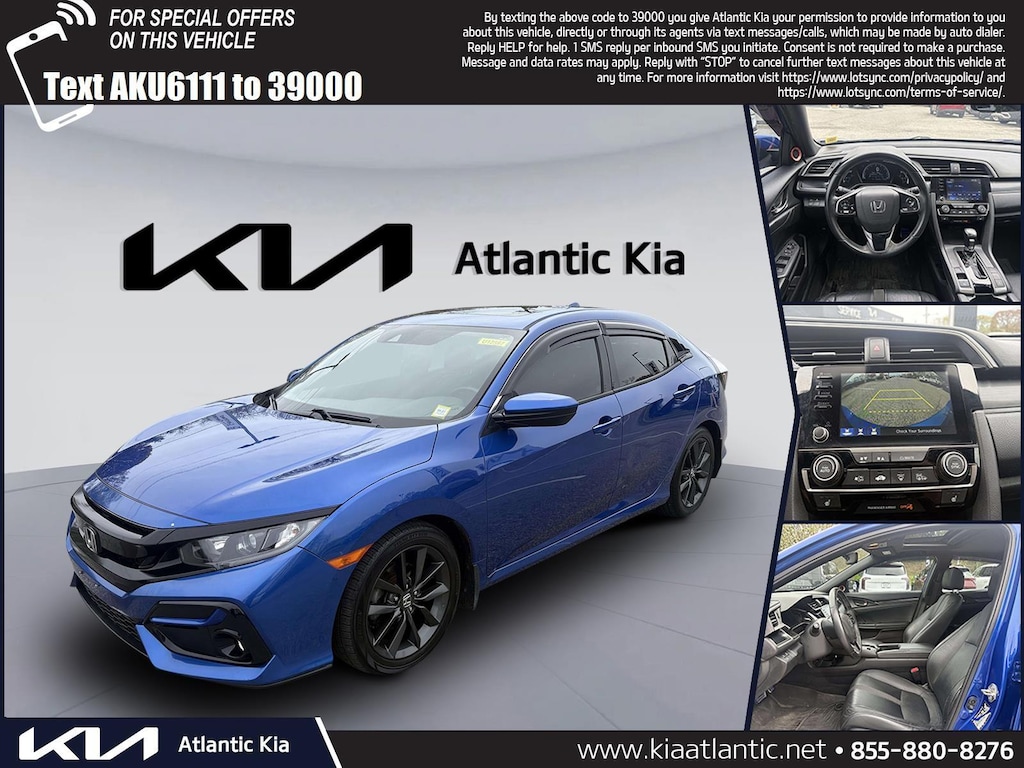Used 2020 Honda Civic EX-L Hatchback