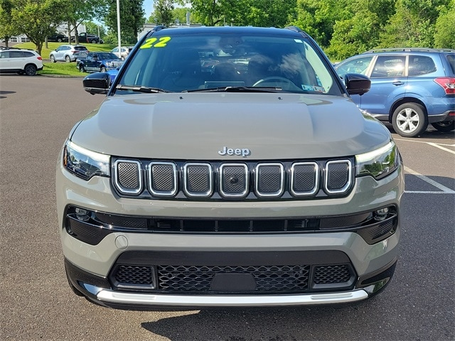 Used 2022 Jeep Compass Limited with VIN 3C4NJDCB9NT196246 for sale in Sellersville, PA