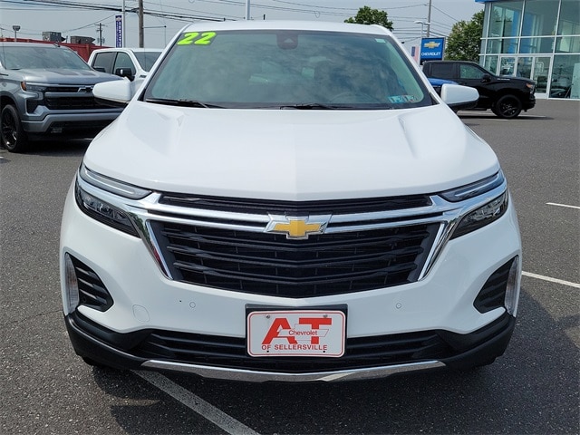 Used 2022 Chevrolet Equinox LT with VIN 3GNAXUEV9NL243416 for sale in Sellersville, PA