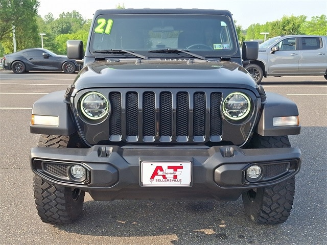 Used 2021 Jeep Wrangler Unlimited Willys with VIN 1C4HJXDG2MW649656 for sale in Sellersville, PA