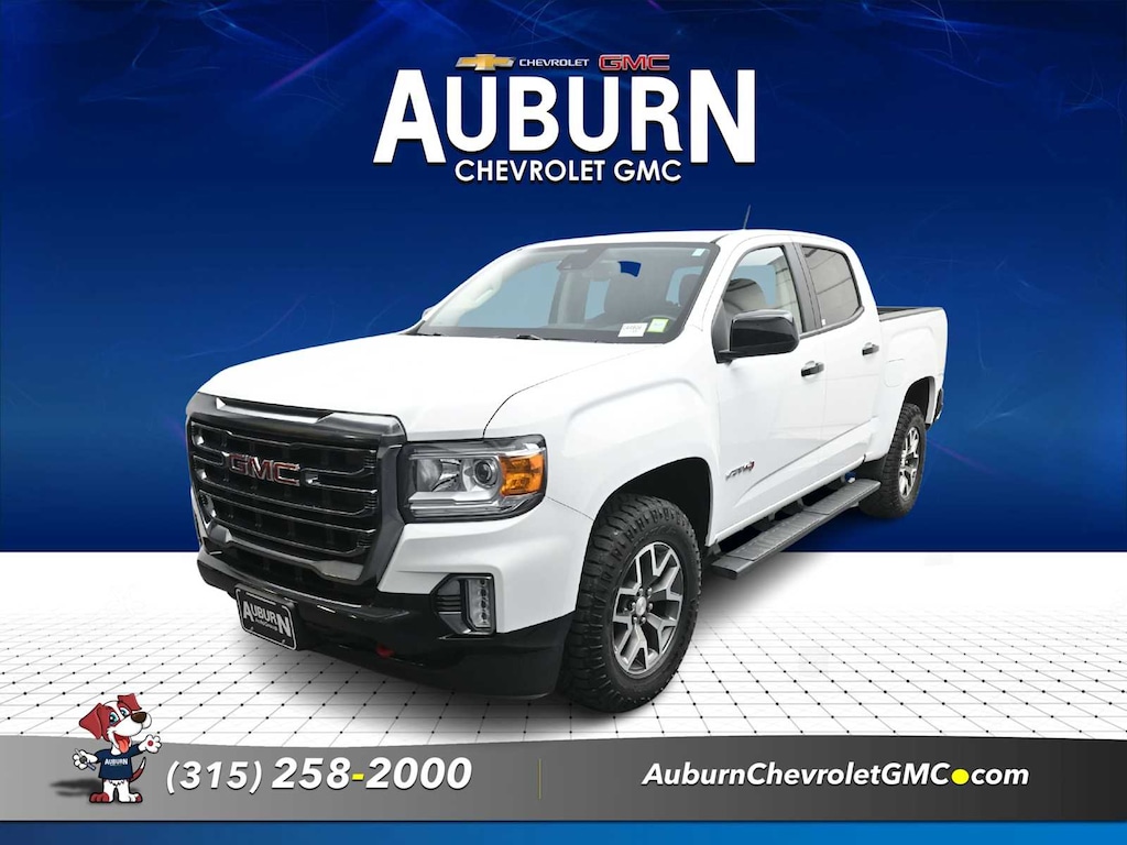 Used 2021 GMC Canyon 4WD AT4 w/Leather Truck Crew Cab