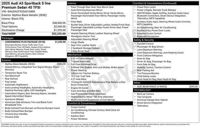 2025 Audi A5 Sportback Premium's photo