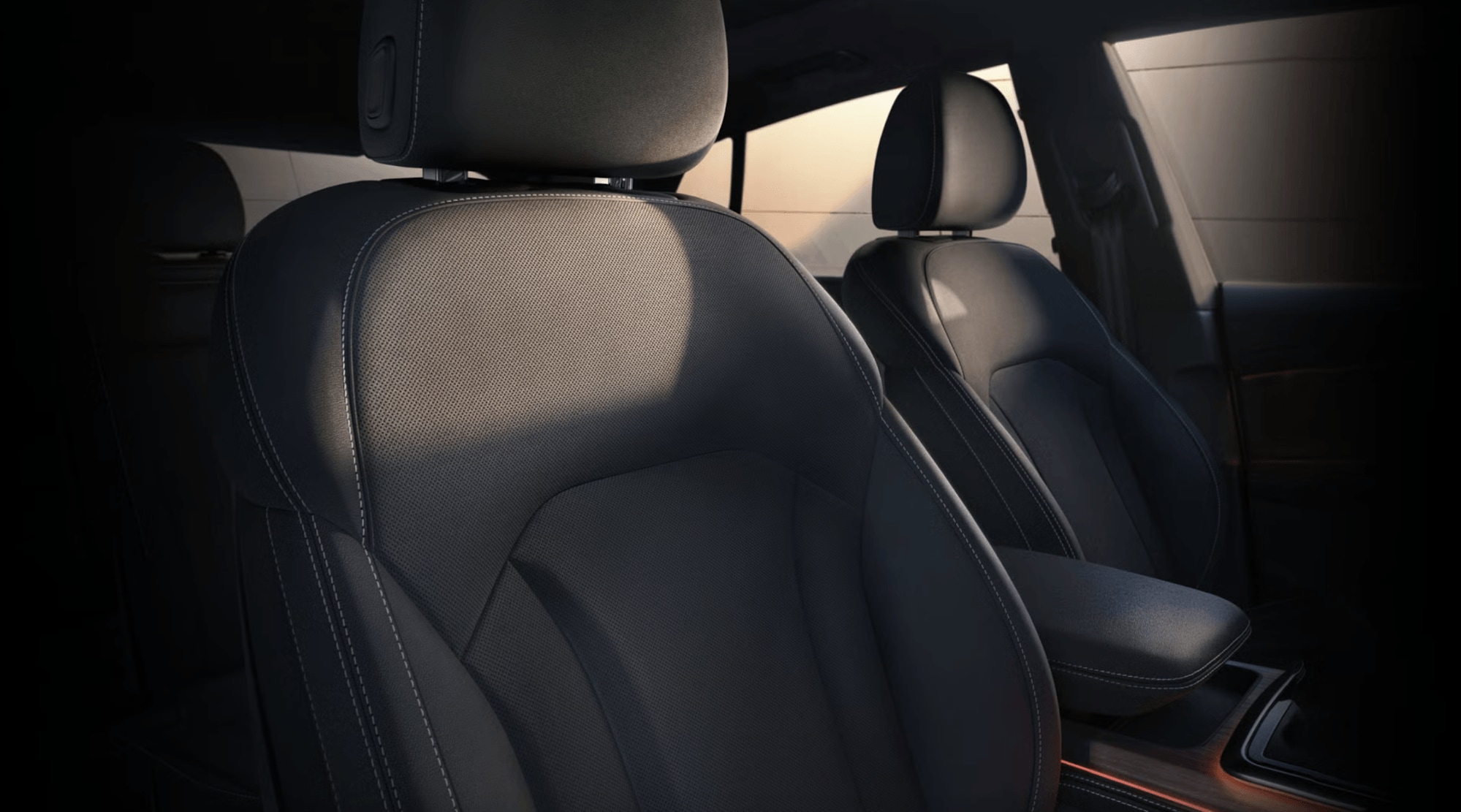 The 2026 Audi Q8 interior featuring leather seats