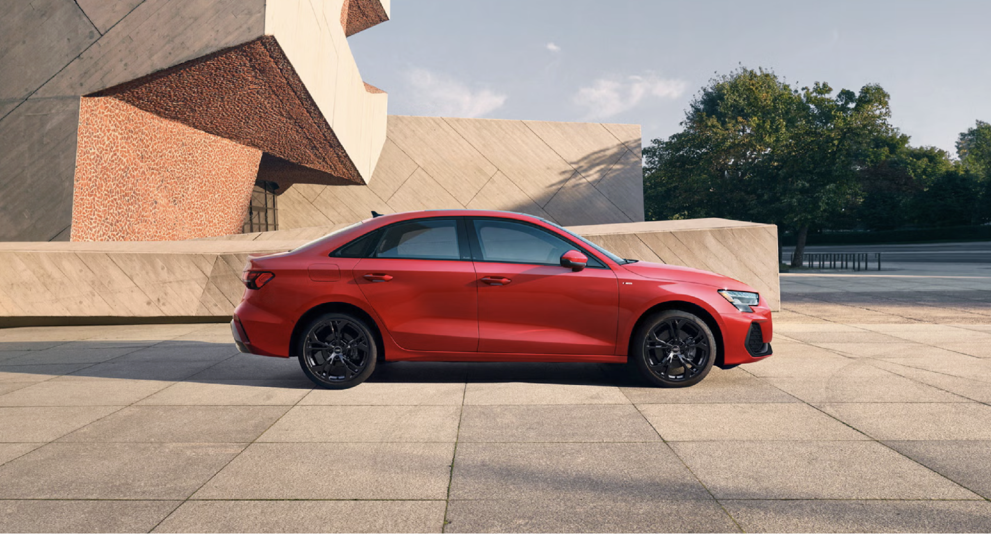 The 2026 Audi A3 in Progressive Red metallic