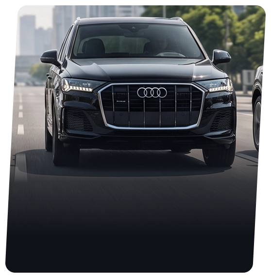 Audi SUV shown from the front three-quarter angle
