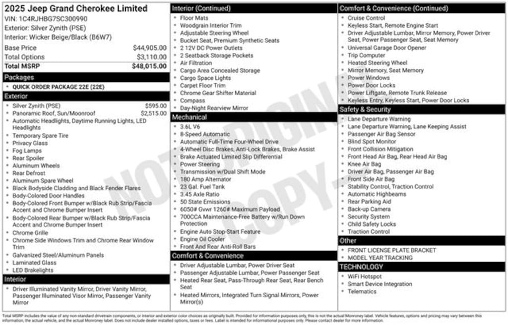 Used 2025 Jeep Grand Cherokee Limited SUV