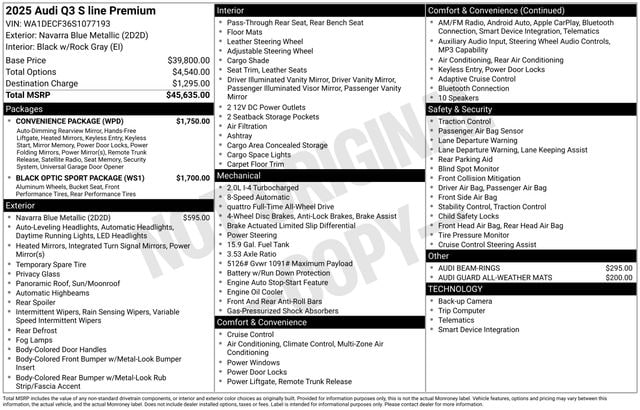 2025 Audi Q3 S Line Premium's photo