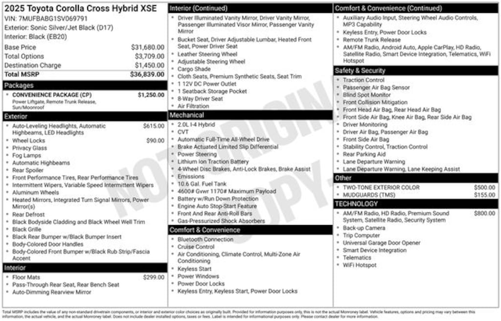 Used 2025 Toyota Corolla Cross Hybrid XSE SUV