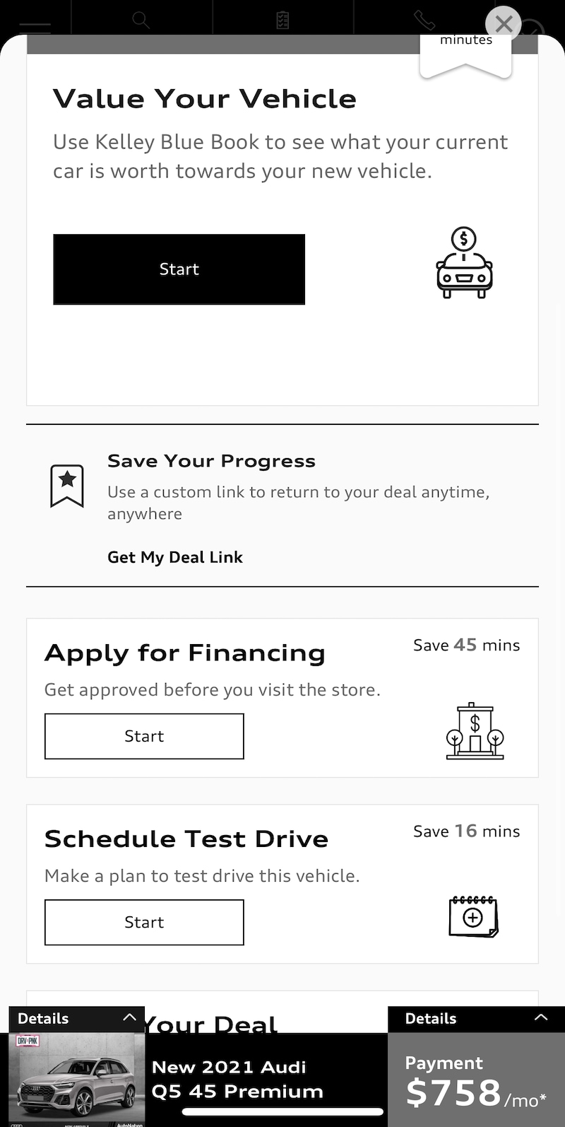 Buy Your Car Online - Calculate Your Payment & More | Audi Arrowhead