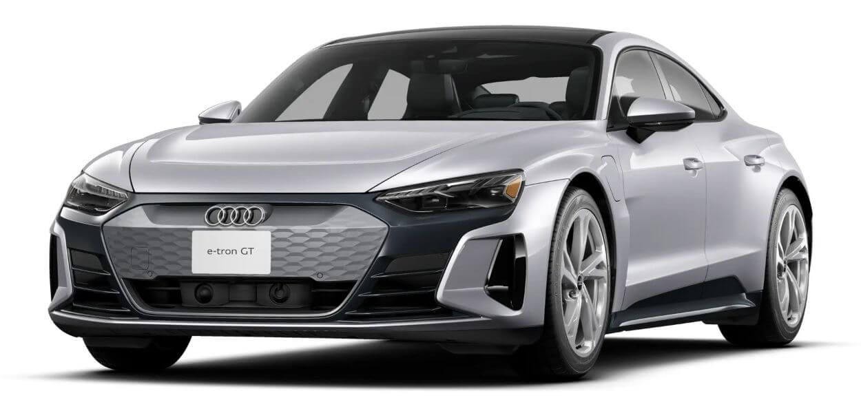 2022 Audi e-tron GT in Florett Silver metallic