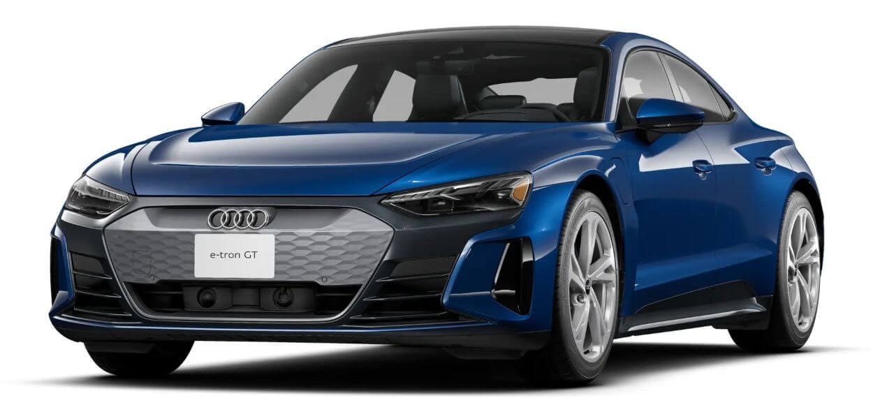 2022 Audi e-tron GT in Ascari Blue metallic