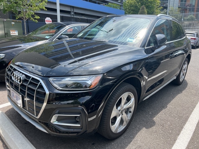 Used 2021 Audi Q5 Premium Plus with VIN WA1BAAFY0M2110687 for sale in Bethesda, MD