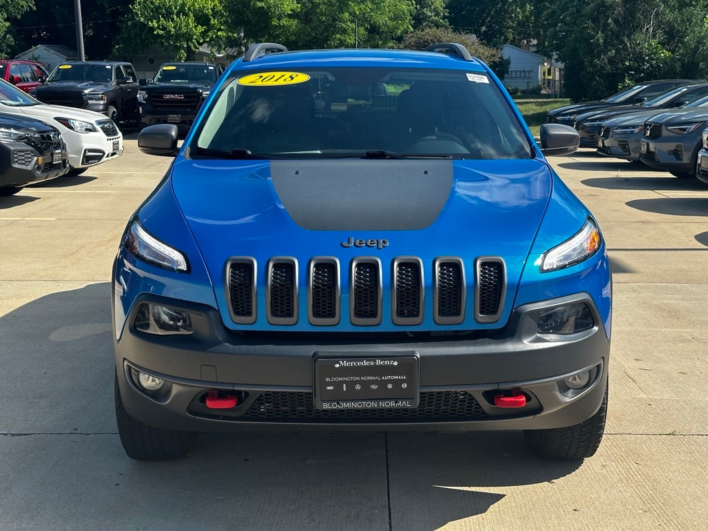 Used 2018 Jeep Cherokee Trailhawk with VIN 1C4PJMBX1JD562366 for sale in Normal, IL