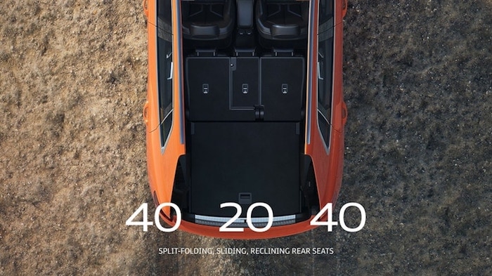 2022 Audi Q3 folding rear seats that slide or recline