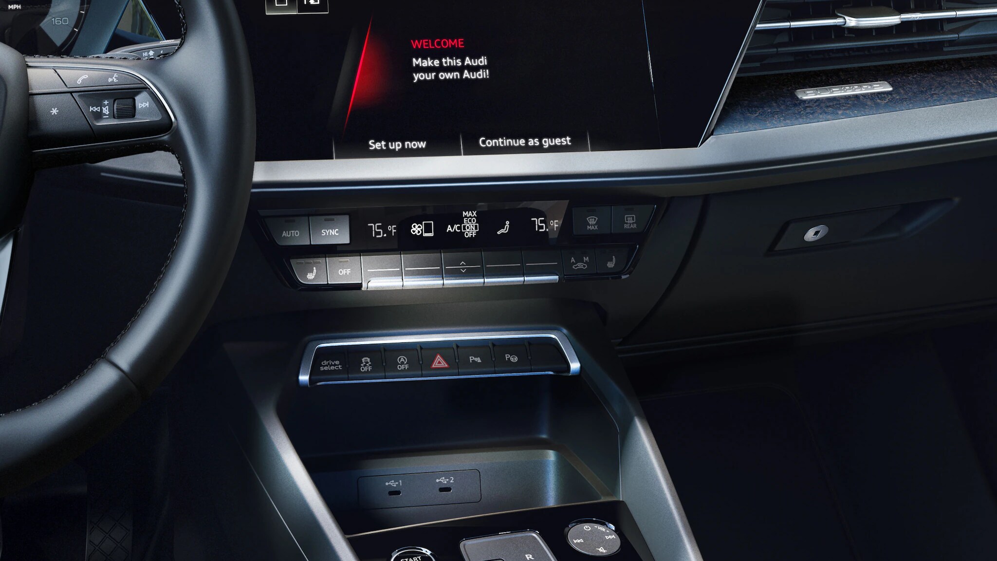 2022 Audi A3 mmi touch display infotainment system