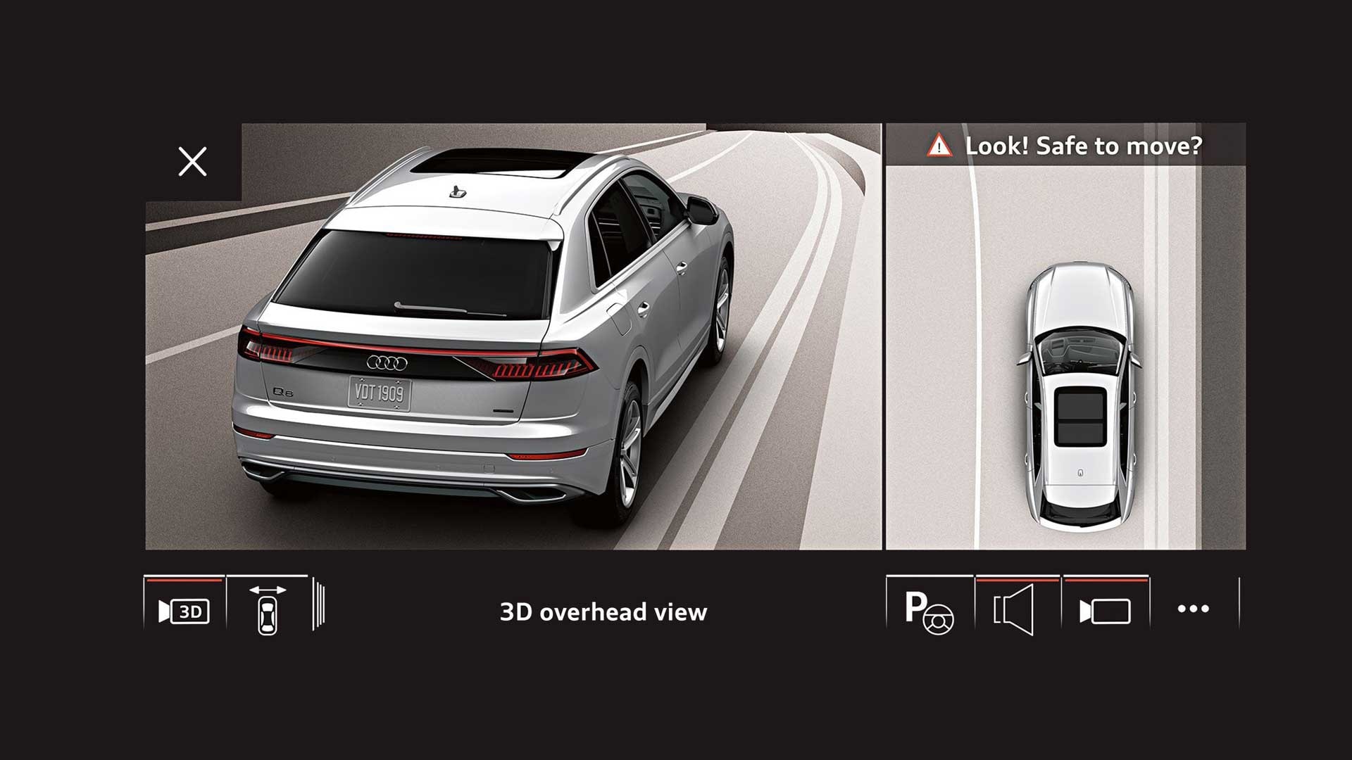 2022 Audi e-tron available top view camera with 360 view