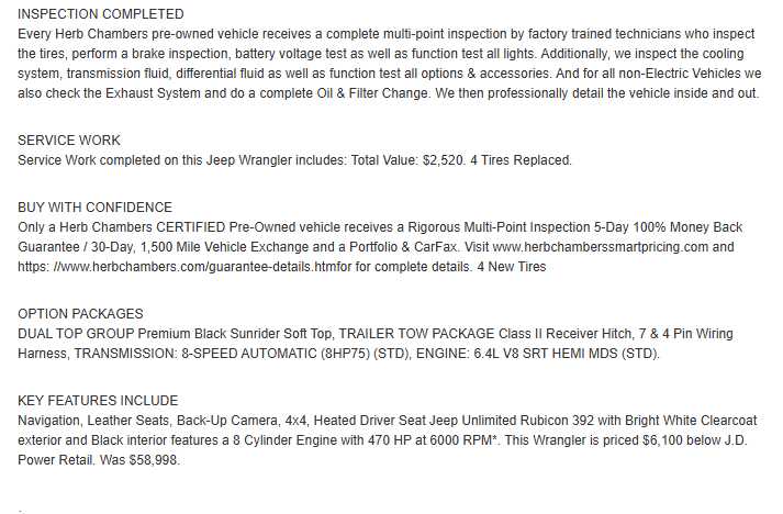 used 2021 Jeep Wrangler car, priced at $51,998