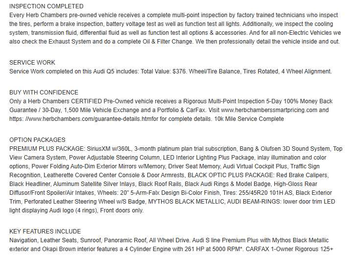 used 2025 Audi Q5 car, priced at $44,598