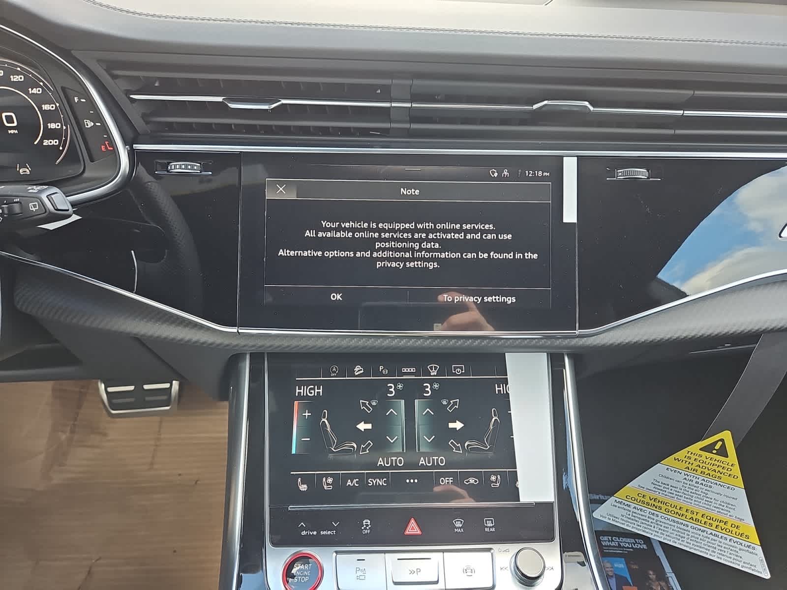 new 2025 Audi RS Q8 car, priced at $144,850