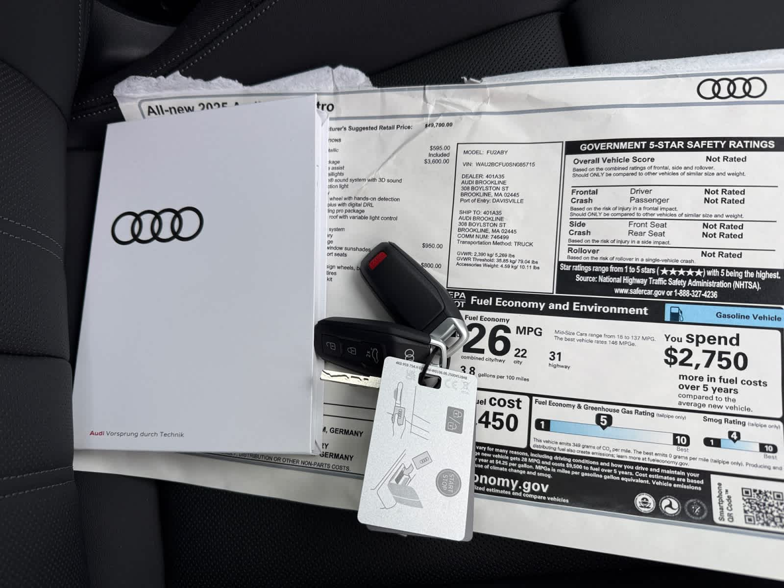 new 2025 Audi A5 car, priced at $56,905