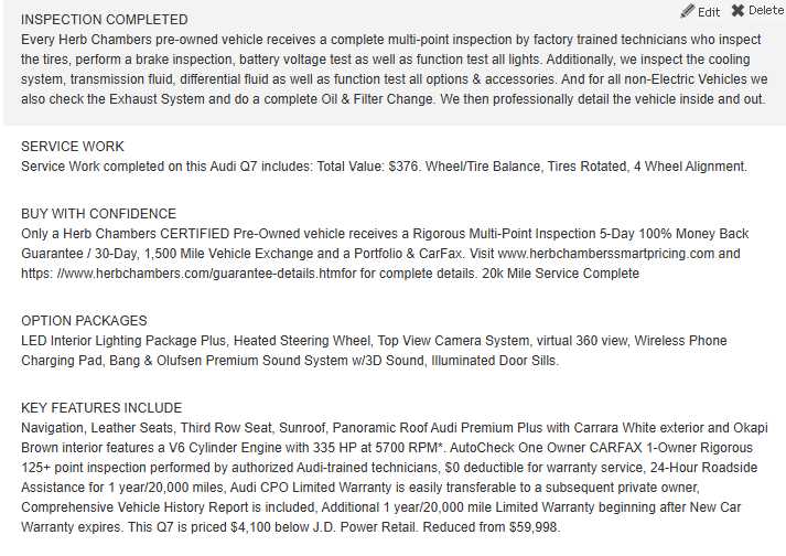 used 2025 Audi Q7 car, priced at $49,998