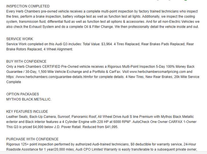 used 2025 Audi Q3 car, priced at $26,998