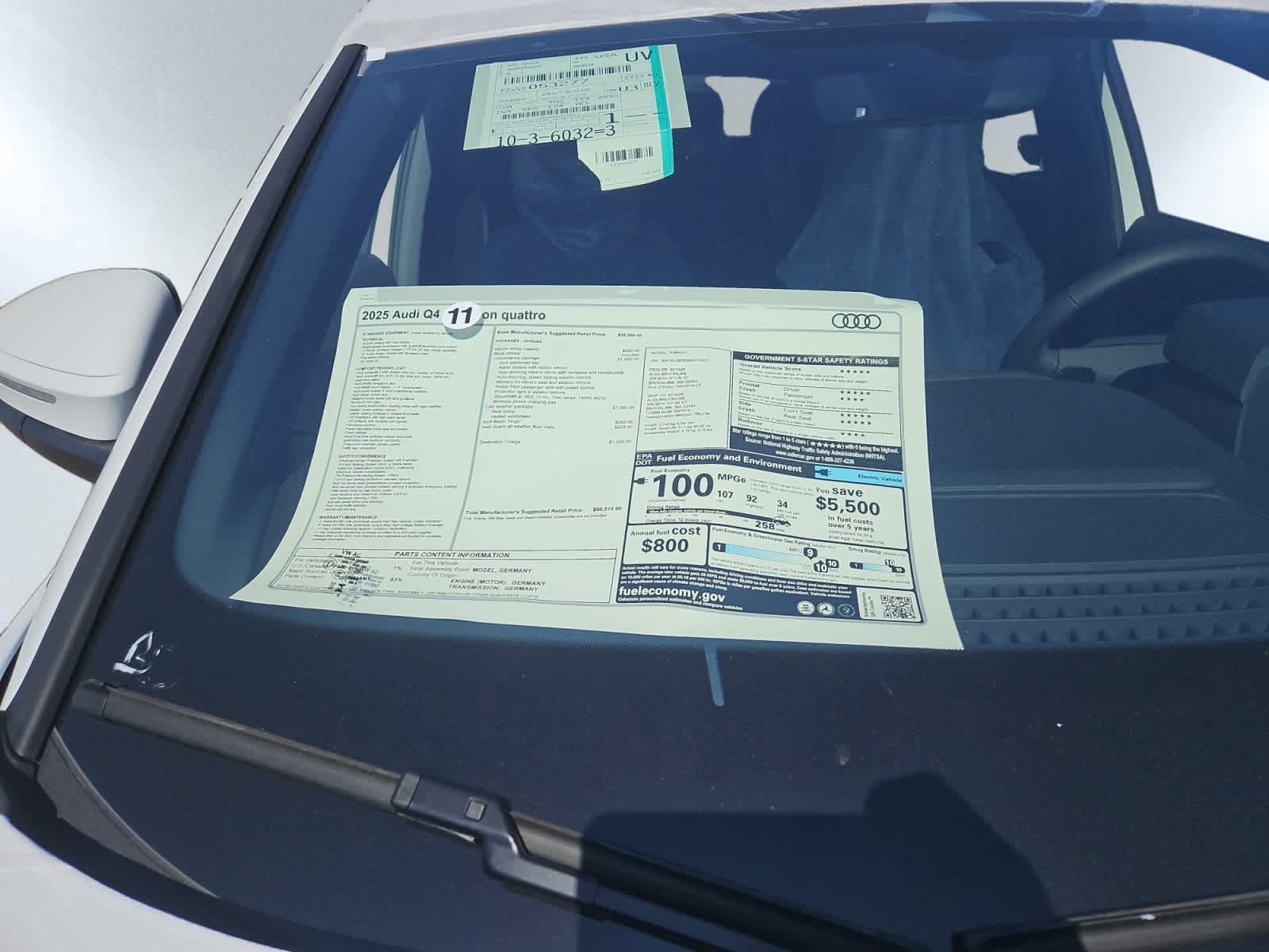 new 2025 Audi Q4 e-tron car, priced at $60,510