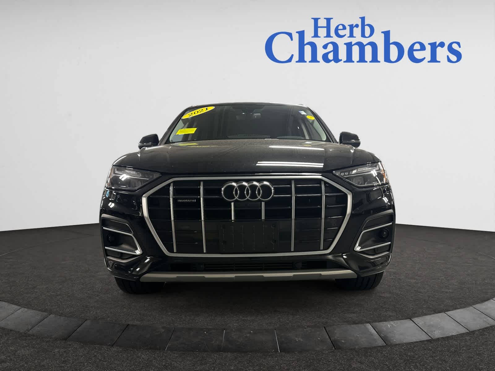 Used 2021 Audi Q5 Premium Plus with VIN WA1BAAFY1M2004586 for sale in Brookline, MA