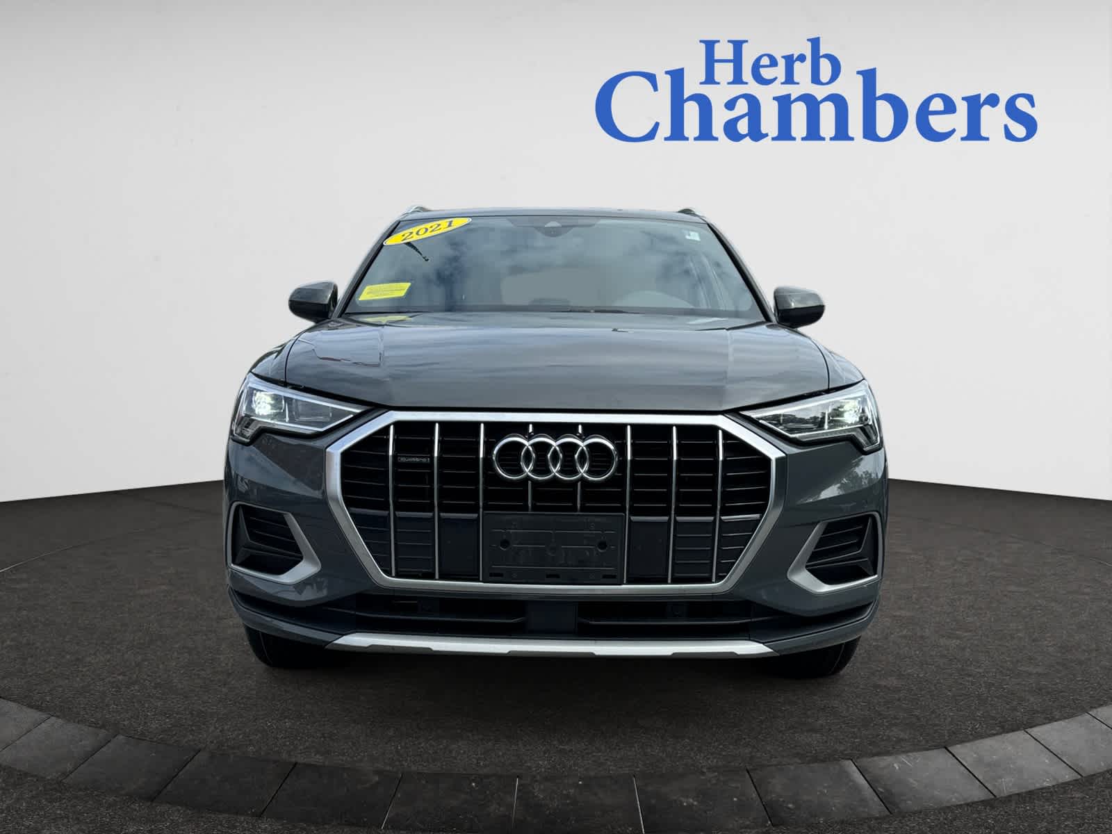 Used 2021 Audi Q3 Premium Plus with VIN WA1BUCF32M1110347 for sale in Brookline, MA