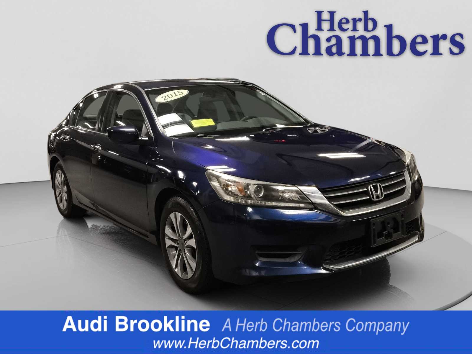Black (Obsidian Blue Pearl) 2015 Honda Accord Sedan Front-Wheel Drive Continuously Variable Transmission