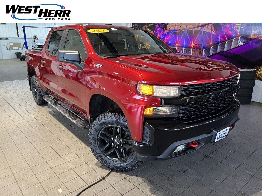 Used 2021 Chevrolet Silverado 1500 Custom Trail Boss Truck Crew Cab