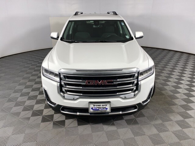 Used 2023 GMC Acadia SLE with VIN 1GKKNRL41PZ246708 for sale in Bowmansville, NY