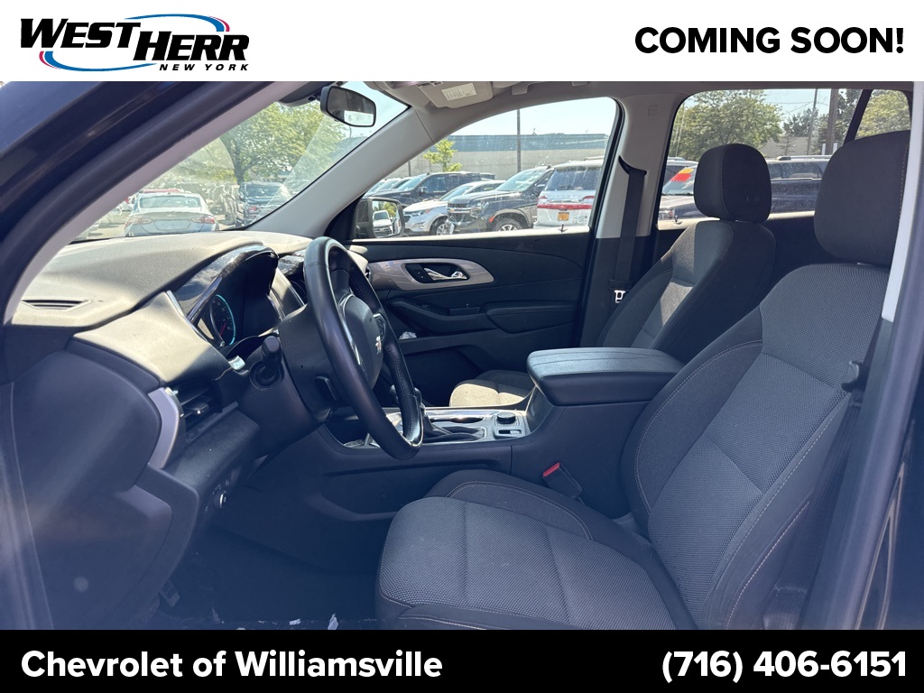 Used 2021 Chevrolet Traverse 1LT with VIN 1GNEVGKW3MJ257629 for sale in Bowmansville, NY