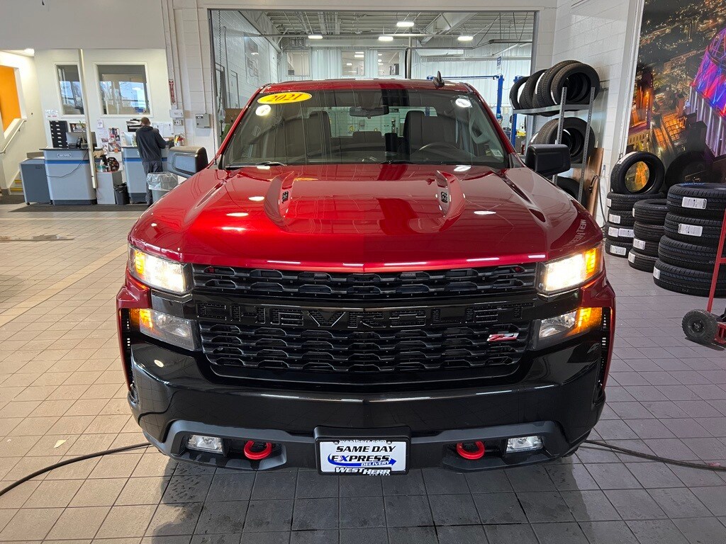 Used 2021 Chevrolet Silverado 1500 Custom Trail Boss Truck Crew Cab