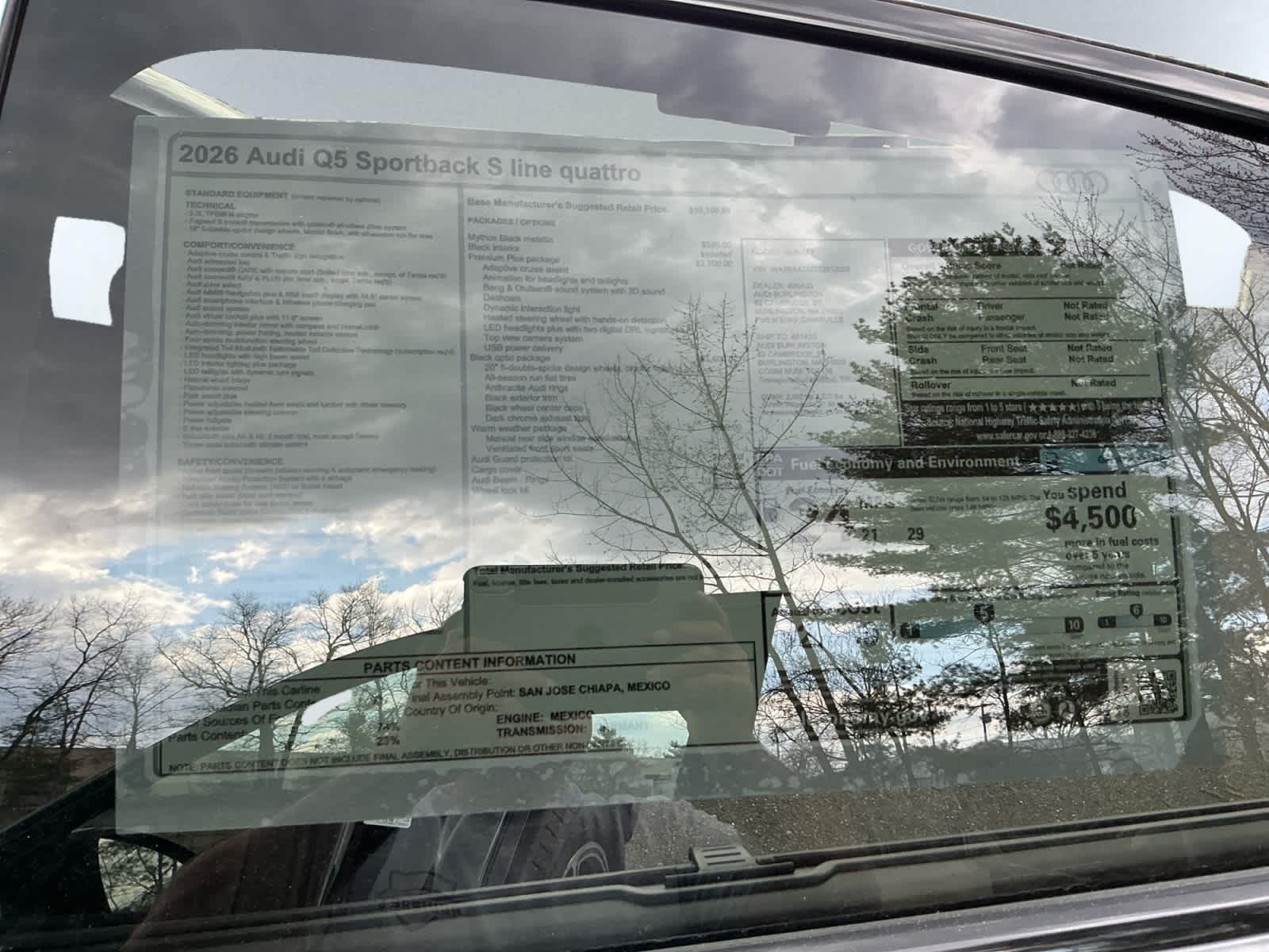 new 2026 Audi Q5 Sportback car, priced at $63,395