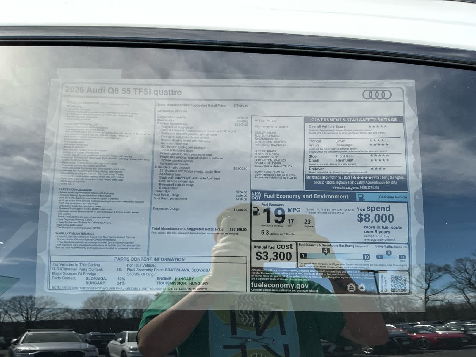 new 2026 Audi Q8 car, priced at $86,300