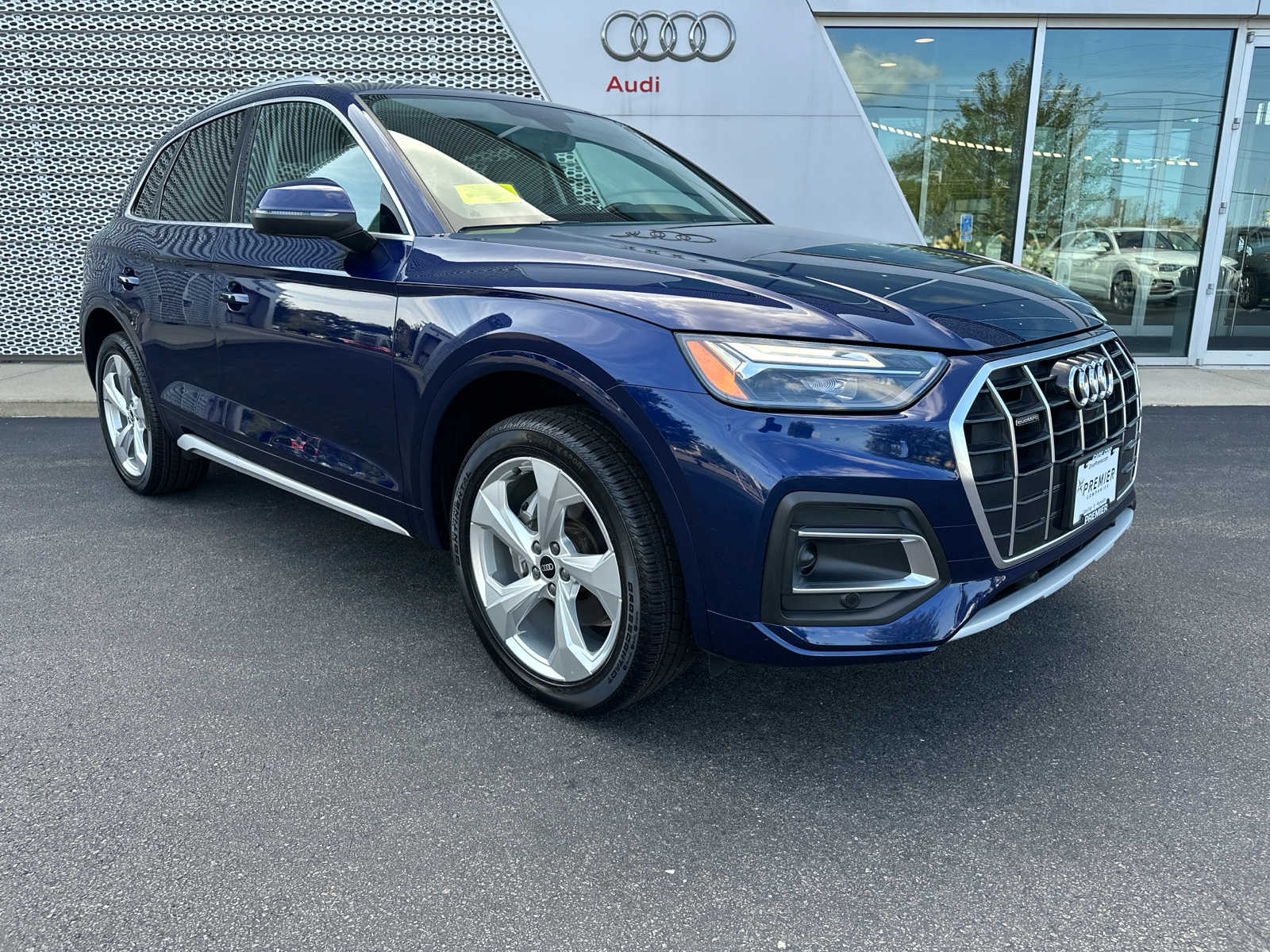 Used 2021 Audi Q5 Premium Plus with VIN WA1BAAFY1M2012543 for sale in Hyannis, MA