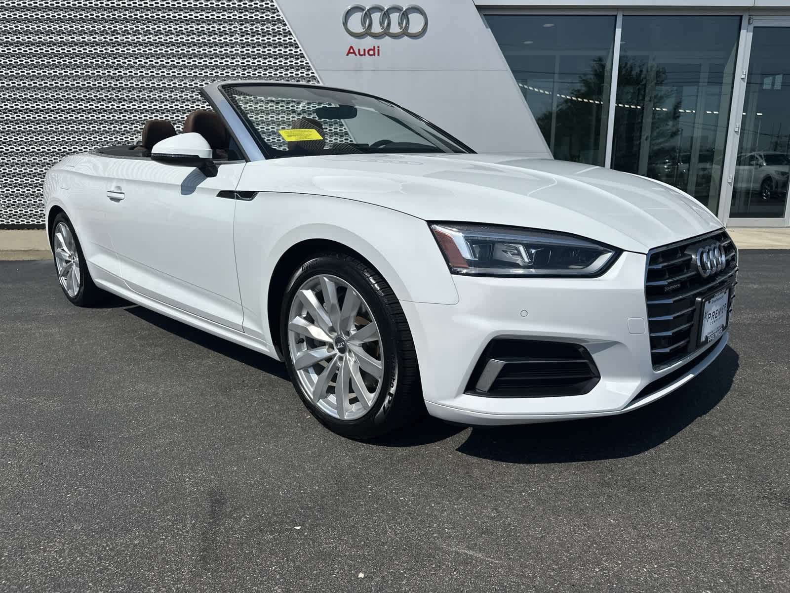 Used 2018 Audi A5 Cabriolet Premium Plus with VIN WAUYNGF52JN002219 for sale in Hyannis, MA