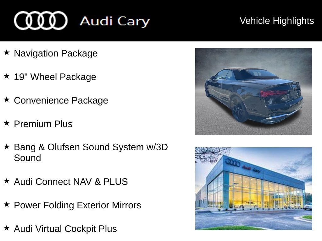 Used 2024 Audi A5 45 S Line Premium Plus Cabriolet
