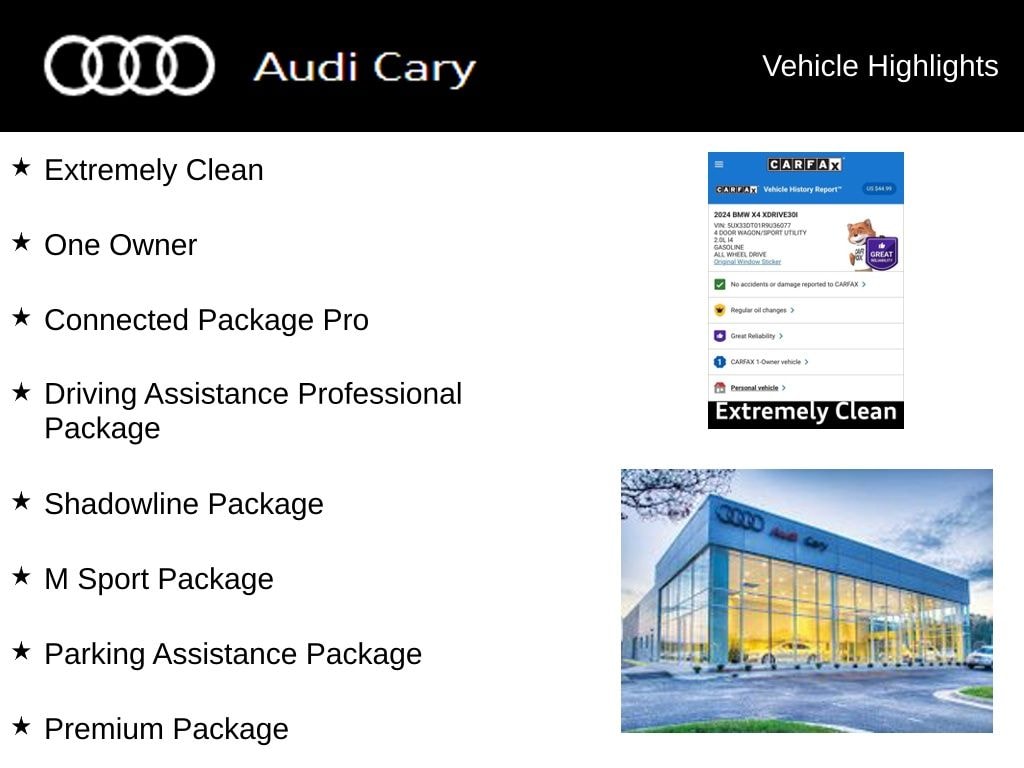 Used 2024 BMW X4 xDrive30i SUV