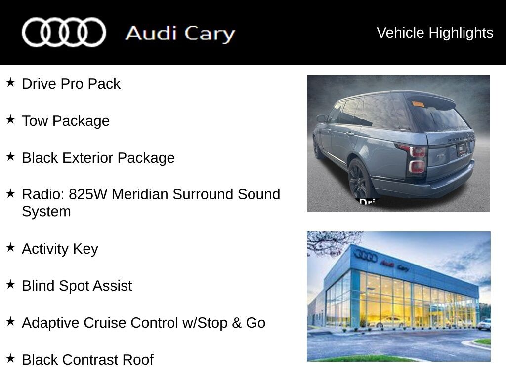 Used 2019 Land Rover Range Rover 3.0L V6 Supercharged HSE SUV