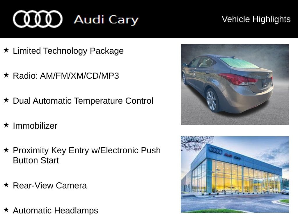 Used 2013 Hyundai Elantra Limited Sedan