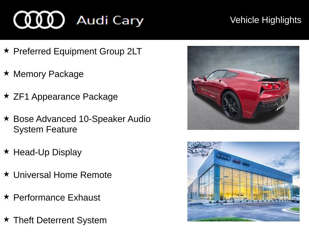 Used 2015 Chevrolet Corvette Stingray Coupe